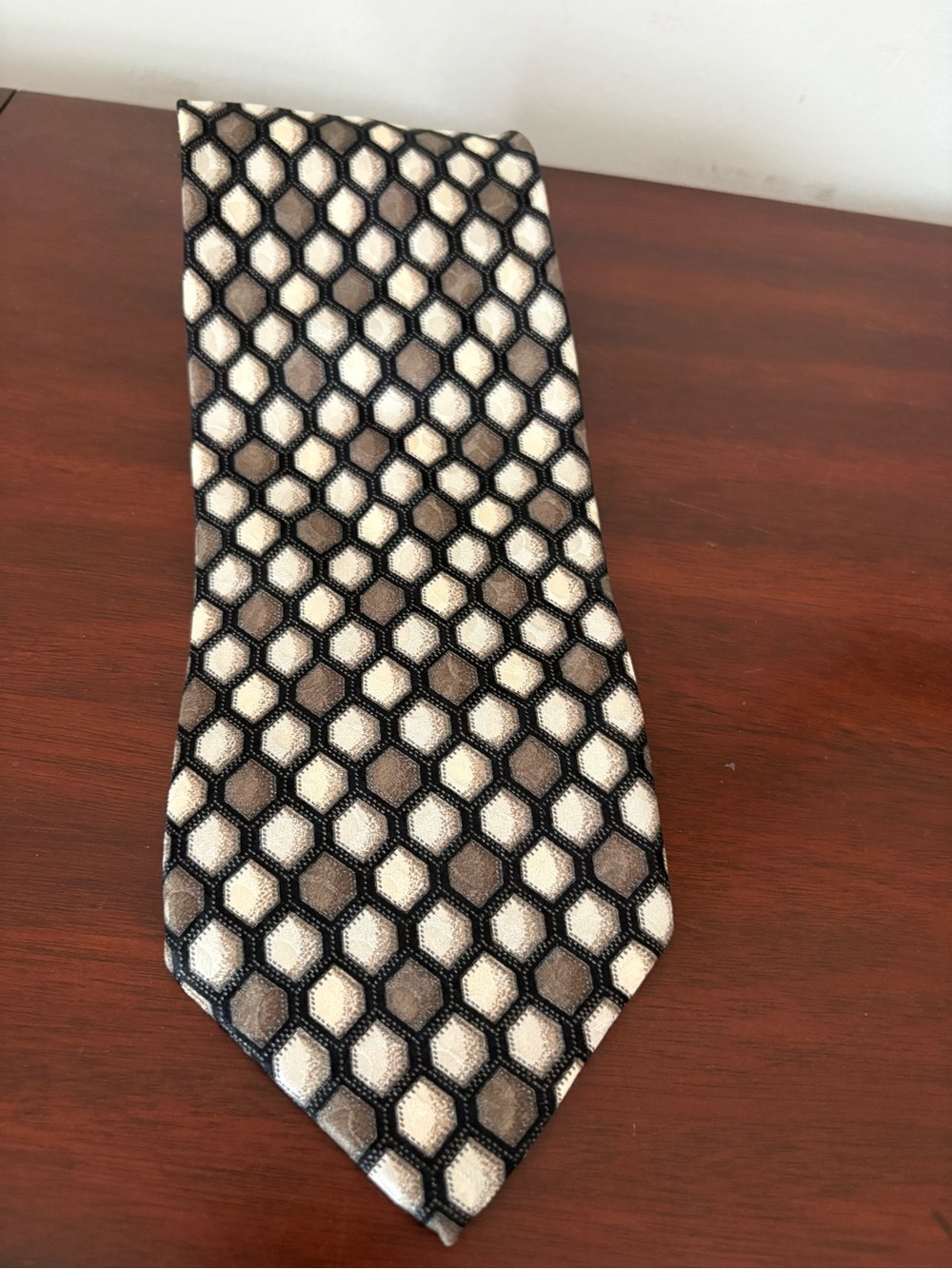 Zanzara Carnival De Venise Men’s Luxury Tie 100% Silk Made In Italy Browns Geo
